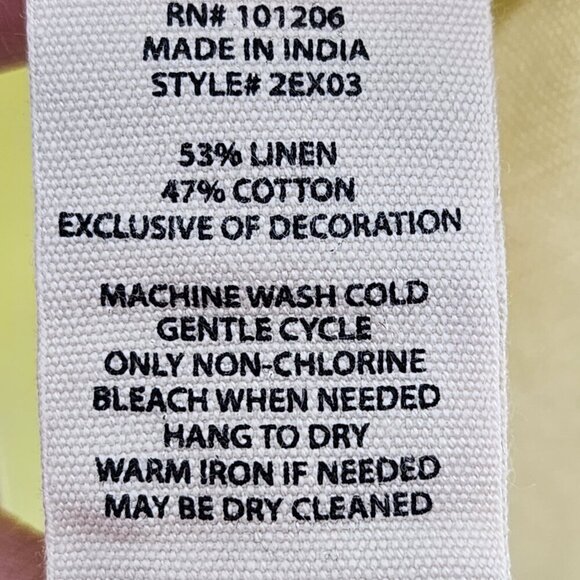 Soft Surroundings Women's Linen Blend Button Front Shirt - XL - Picture 8 of 8